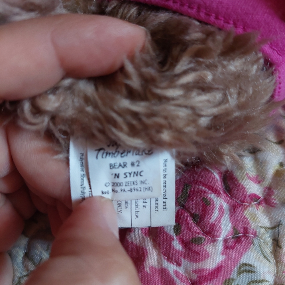 SOLD-Y2k Justin Timberlake Mini Teddy Bear Plushie - Picture 7 of 7
